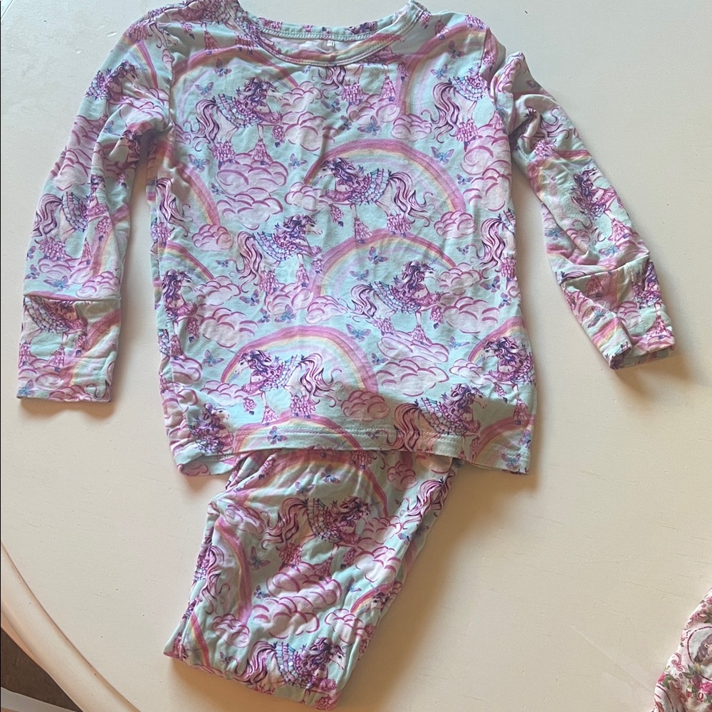 Posh Peanut unicorn rainbow print 2T